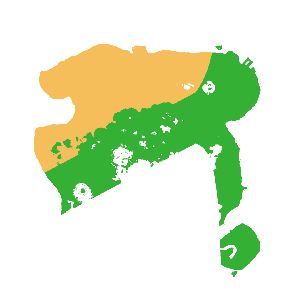 Biome Rust Map: Procedural Map, Size: 2500, Seed: 1334132282