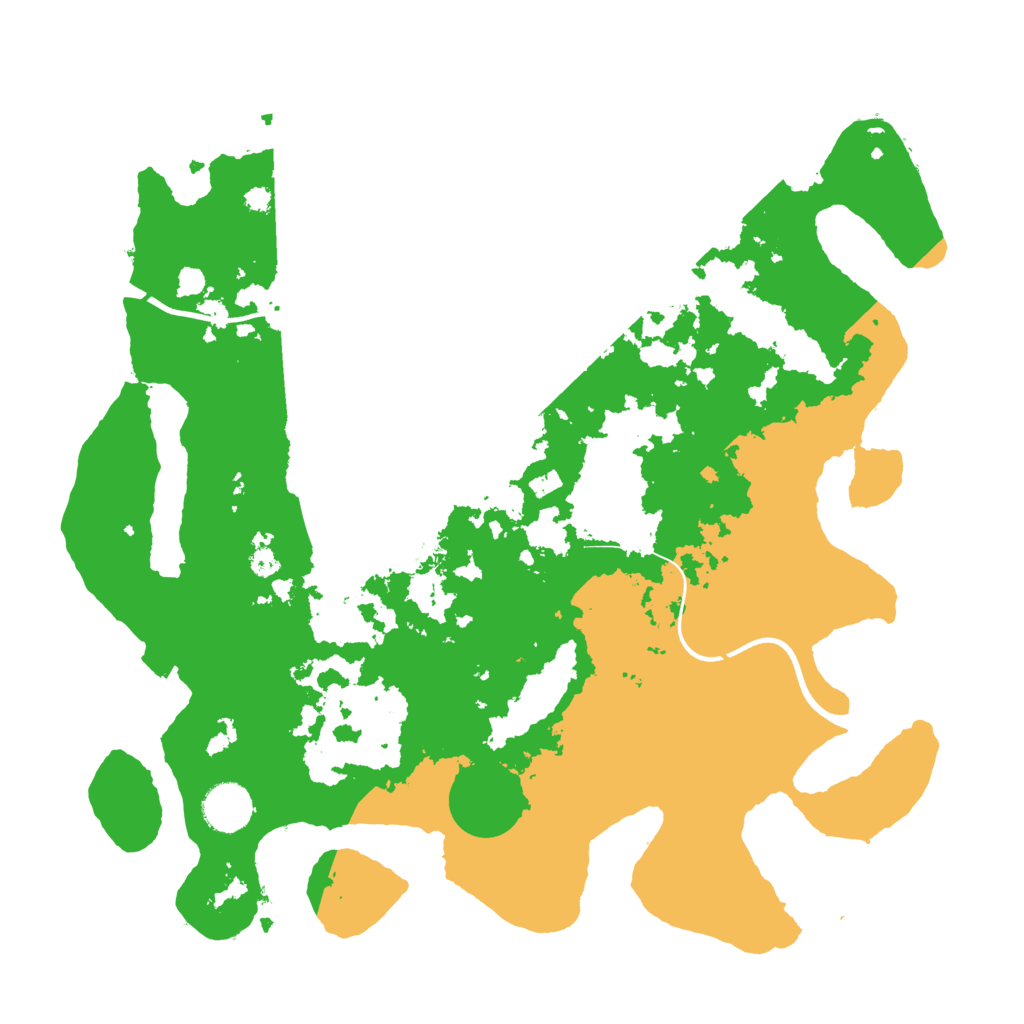 Biome Rust Map: Procedural Map, Size: 3650, Seed: 123456789