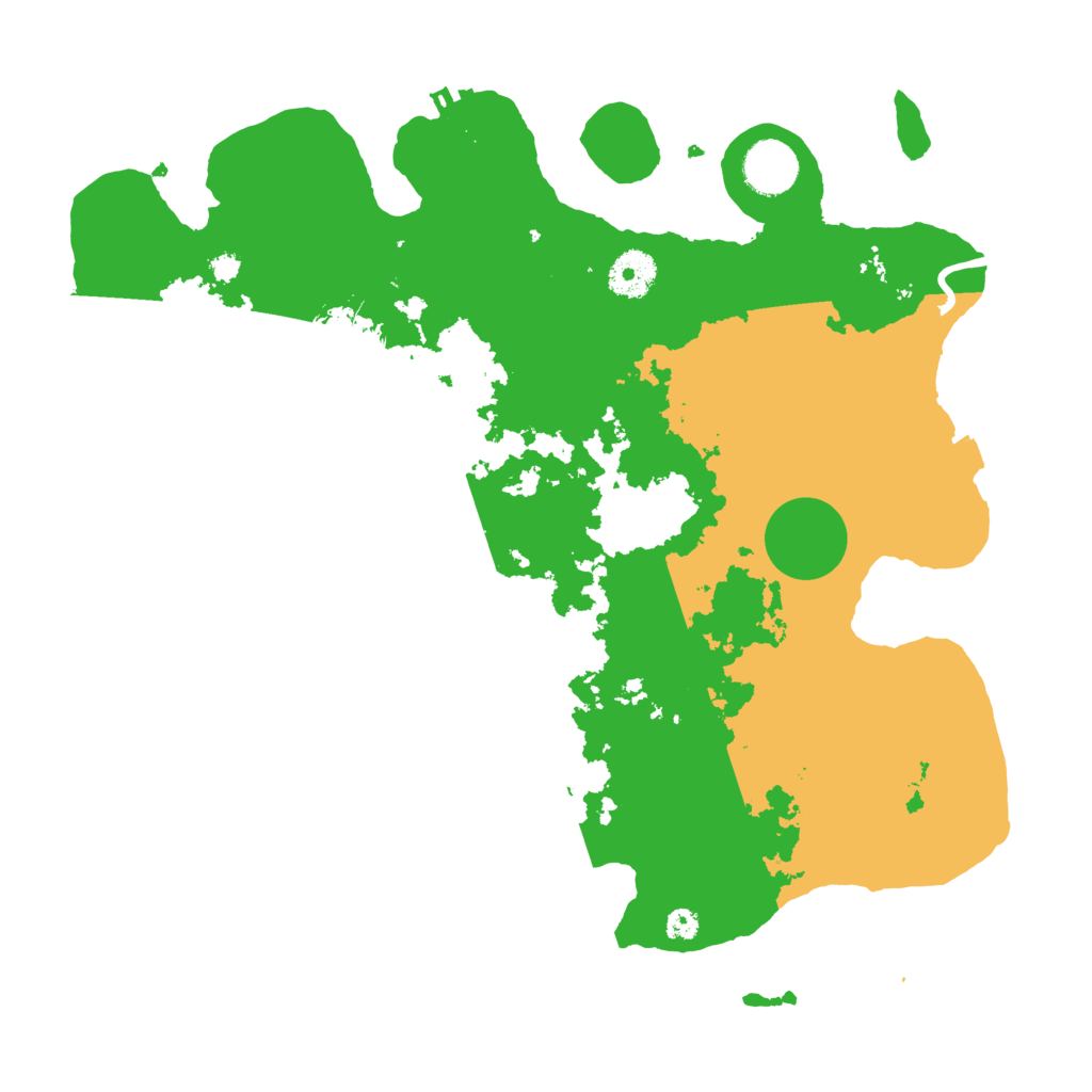 Biome Rust Map: Procedural Map, Size: 3500, Seed: 1816061502