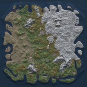 Thumbnail Rust Map: Procedural Map, Size: 6000, Seed: 599010720, 19 Monuments