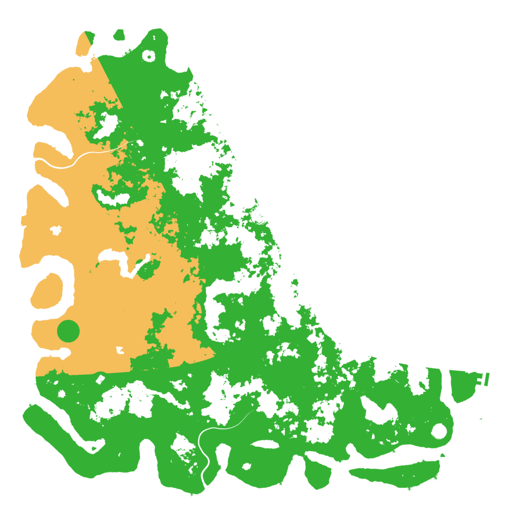 Biome Rust Map: Procedural Map, Size: 6000, Seed: 599010720