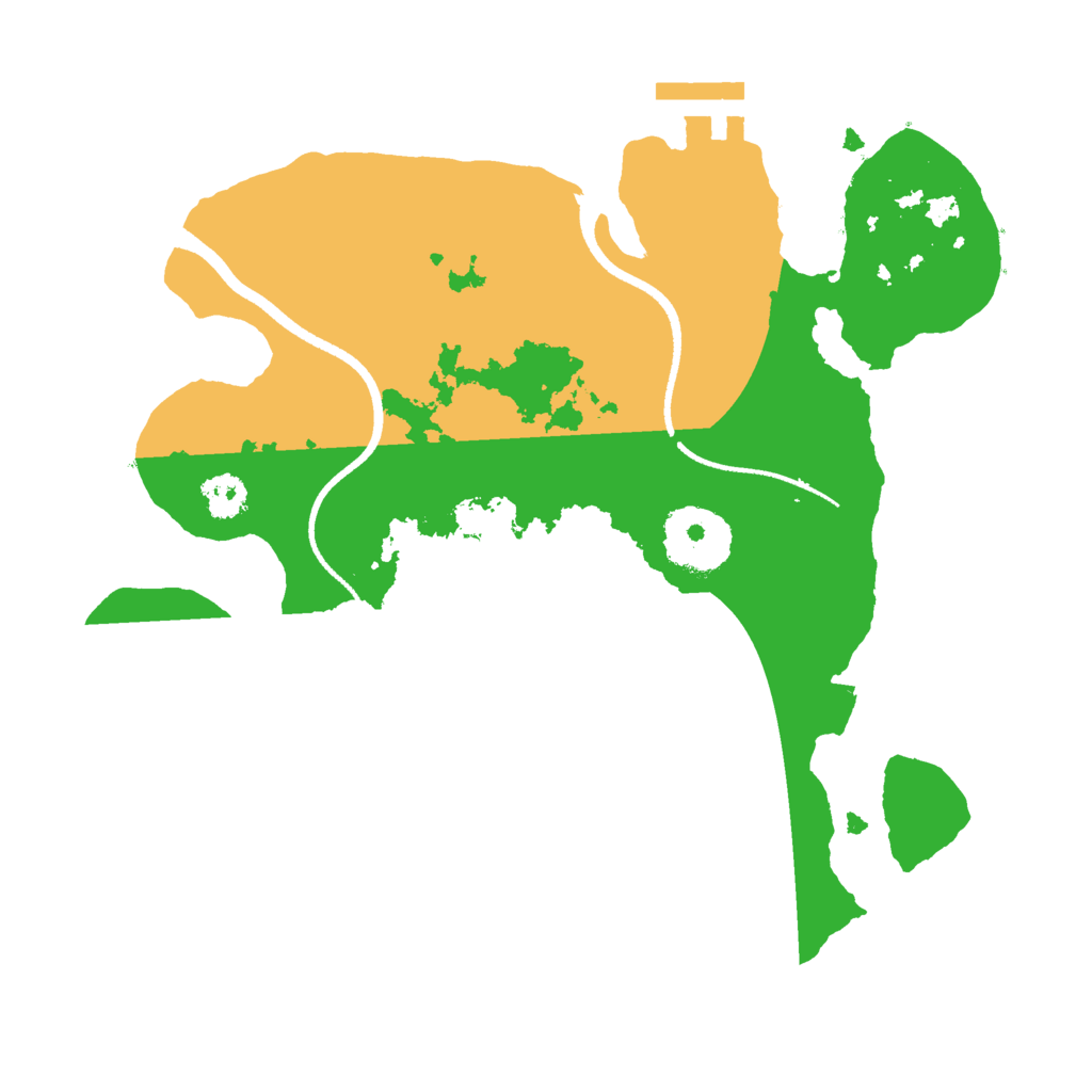 Biome Rust Map: Procedural Map, Size: 2500, Seed: 123565