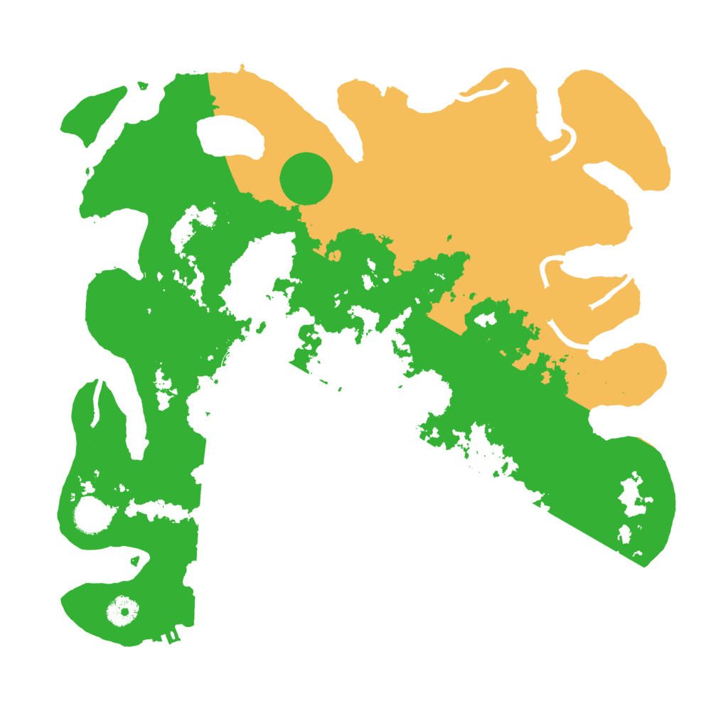 Biome Rust Map: Procedural Map, Size: 3650, Seed: 10789323