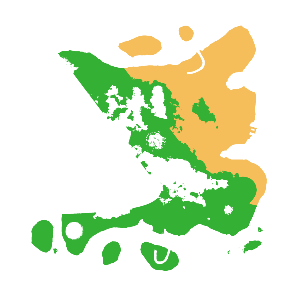 Biome Rust Map: Procedural Map, Size: 3000, Seed: 2952