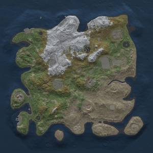 Thumbnail Rust Map: Procedural Map, Size: 3500, Seed: 270806, 16 Monuments