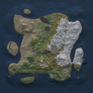 Thumbnail Rust Map: Procedural Map, Size: 3000, Seed: 19089, 12 Monuments