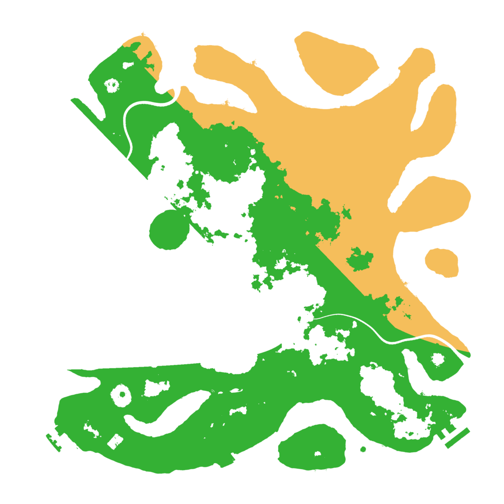 Biome Rust Map: Procedural Map, Size: 3600, Seed: 49906875