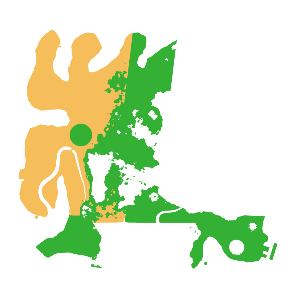 Biome Rust Map: Procedural Map, Size: 3500, Seed: 833099238