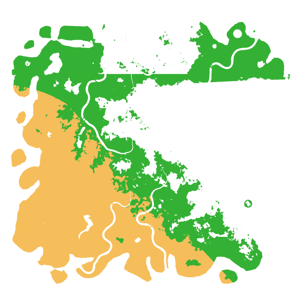 Biome Rust Map: Procedural Map, Size: 6000, Seed: 143907305
