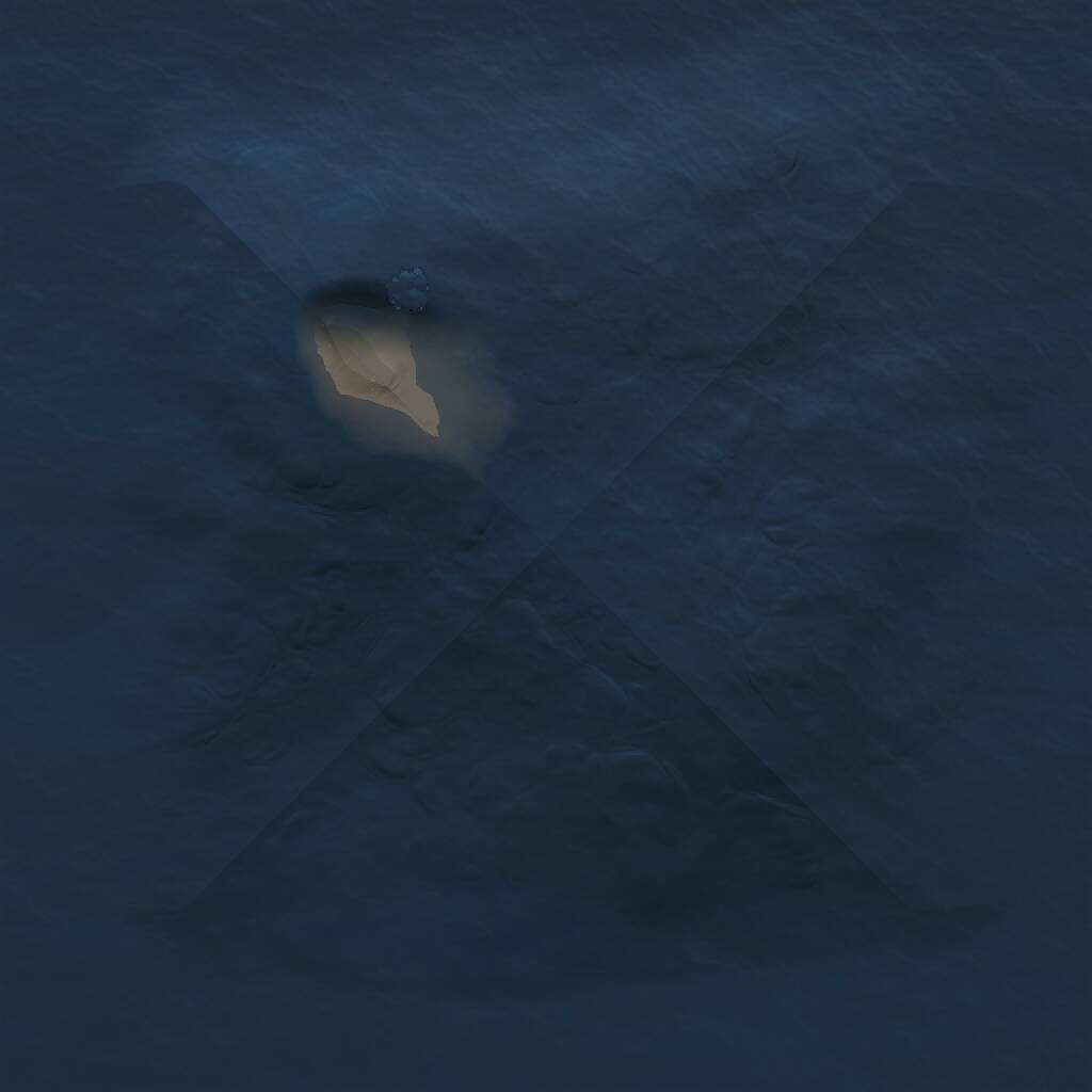 Rust Map: Procedural Map, Size: 1000, Seed: 23741, 1 Monuments