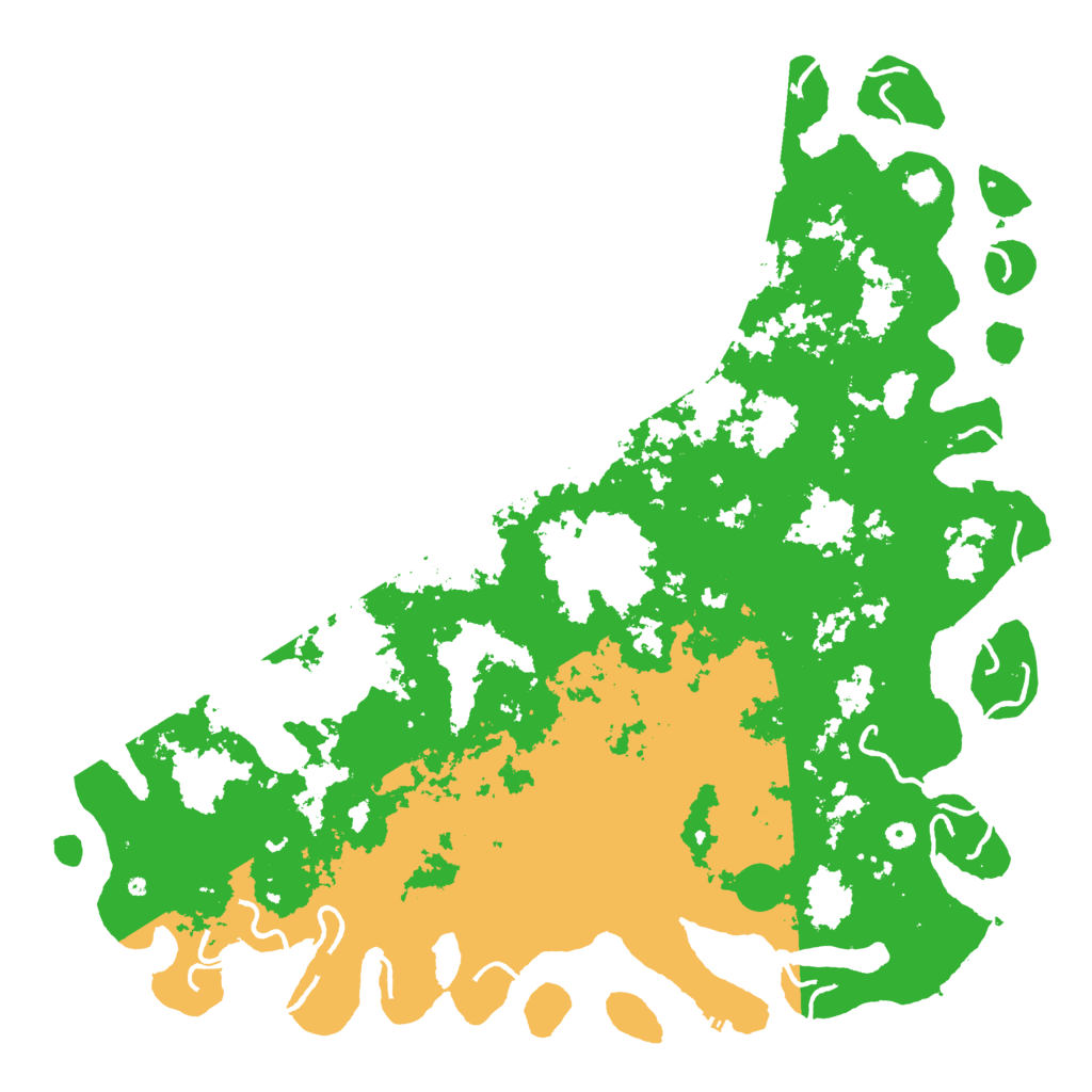 Biome Rust Map: Procedural Map, Size: 6000, Seed: 729311386
