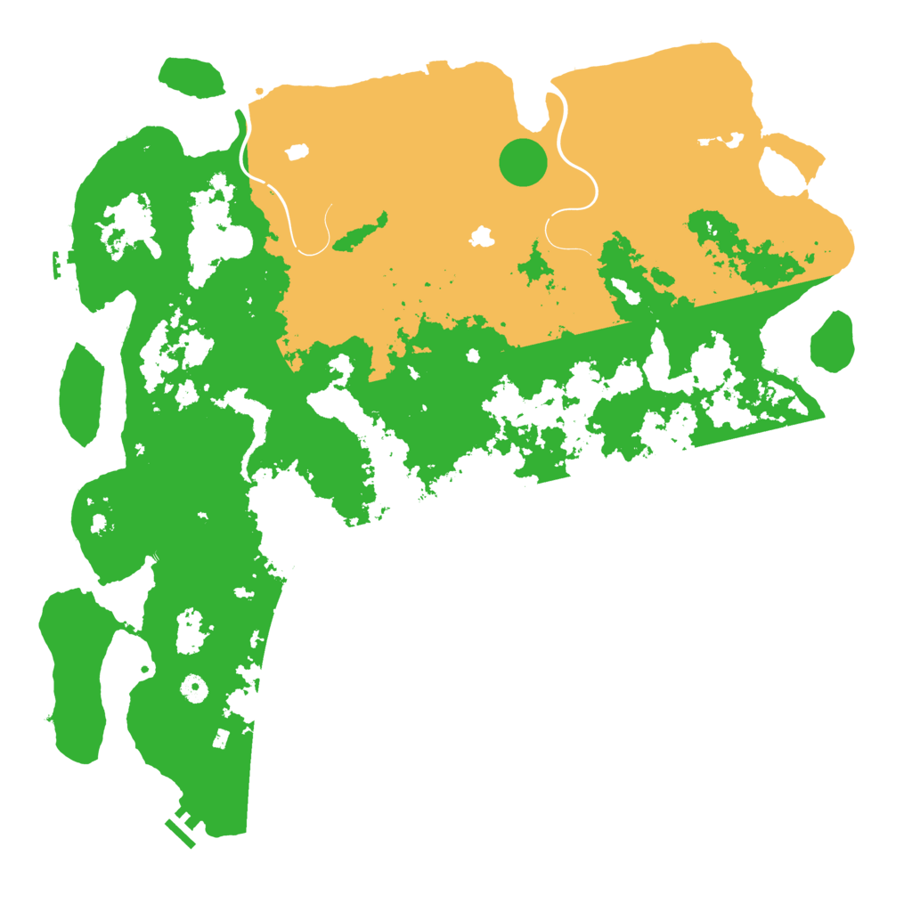 Biome Rust Map: Procedural Map, Size: 5000, Seed: 197265