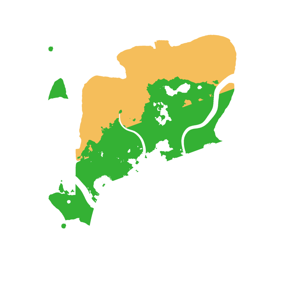 Biome Rust Map: Procedural Map, Size: 2500, Seed: 626656584