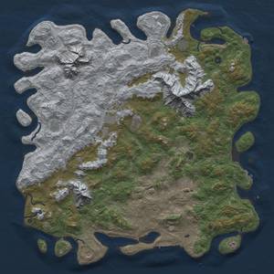 Thumbnail Rust Map: Procedural Map, Size: 6000, Seed: 1214124, 19 Monuments