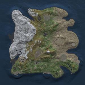 Thumbnail Rust Map: Procedural Map, Size: 3000, Seed: 32448, 14 Monuments