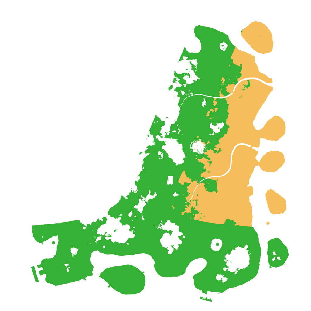 Biome Rust Map: Procedural Map, Size: 3900, Seed: 37001691