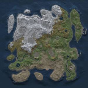 Thumbnail Rust Map: Procedural Map, Size: 3500, Seed: 1862880026, 14 Monuments