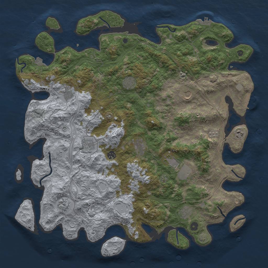 Rust Map: Procedural Map, Size: 4750, Seed: 15677, 19 Monuments