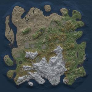 Thumbnail Rust Map: Procedural Map, Size: 4250, Seed: 559319031, 19 Monuments