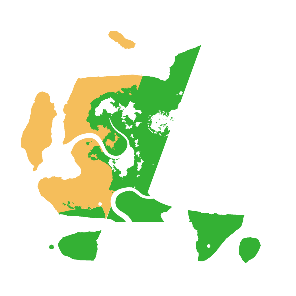 Biome Rust Map: Procedural Map, Size: 2500, Seed: 193743319