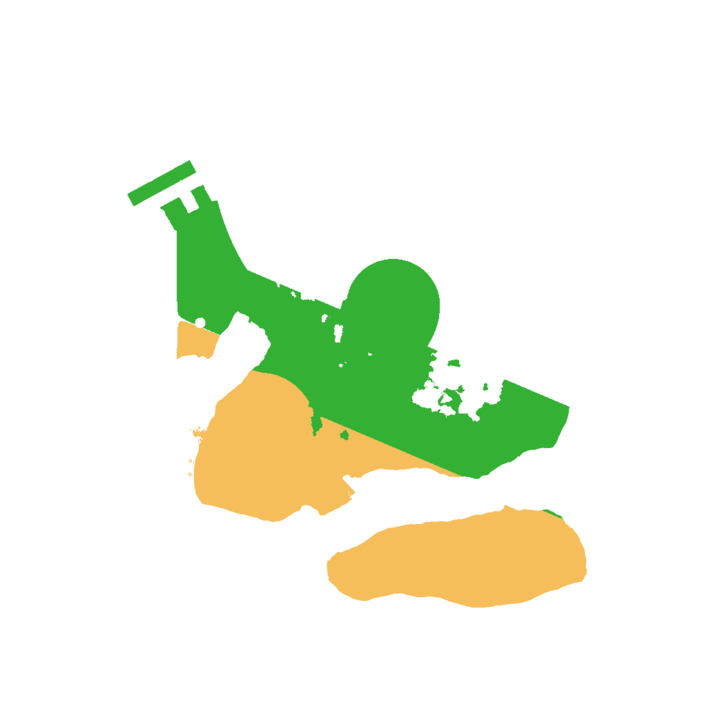 Biome Rust Map: Procedural Map, Size: 2000, Seed: 95155793