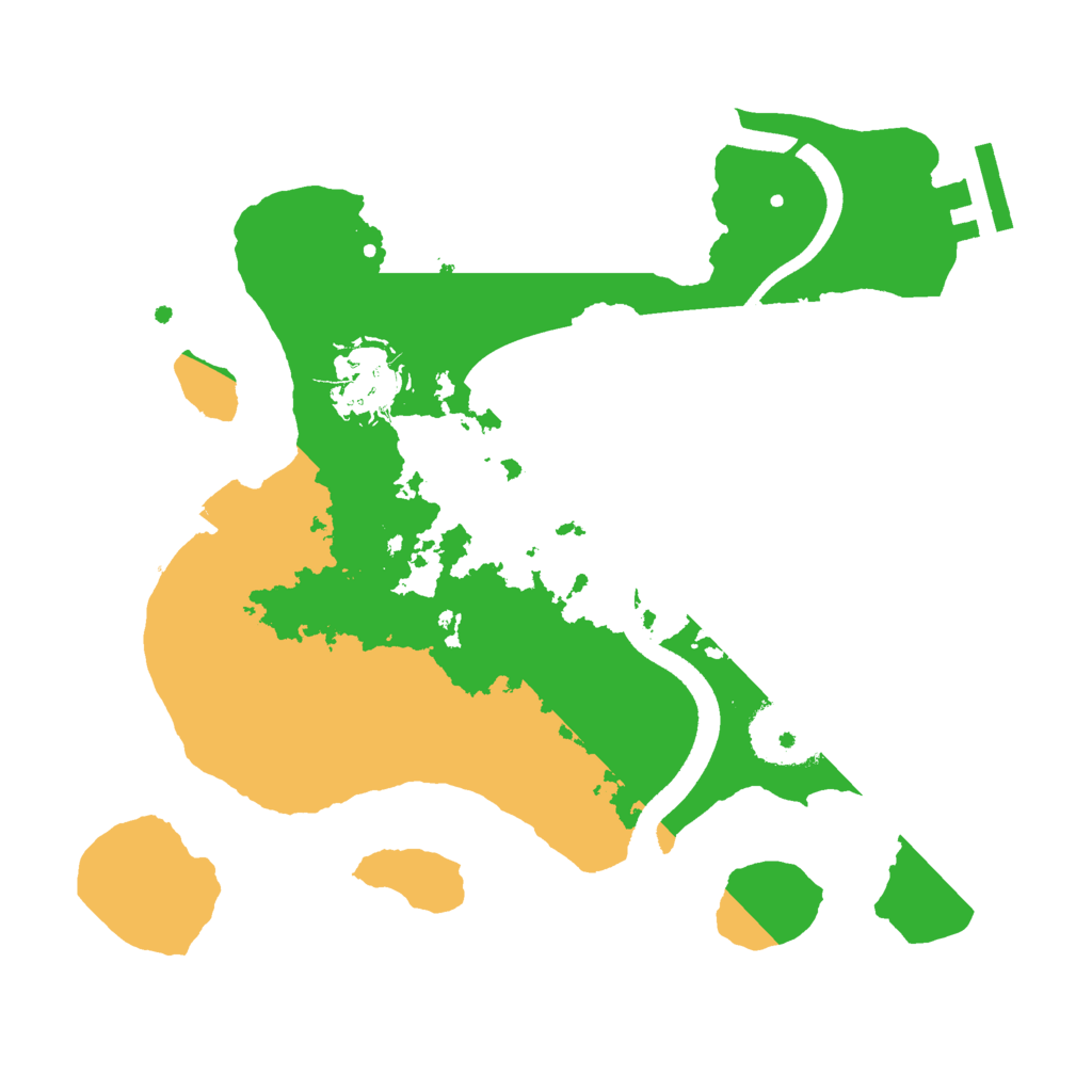 Biome Rust Map: Procedural Map, Size: 2500, Seed: 769030827