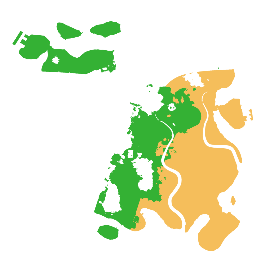 Biome Rust Map: Procedural Map, Size: 3500, Seed: 1920166166