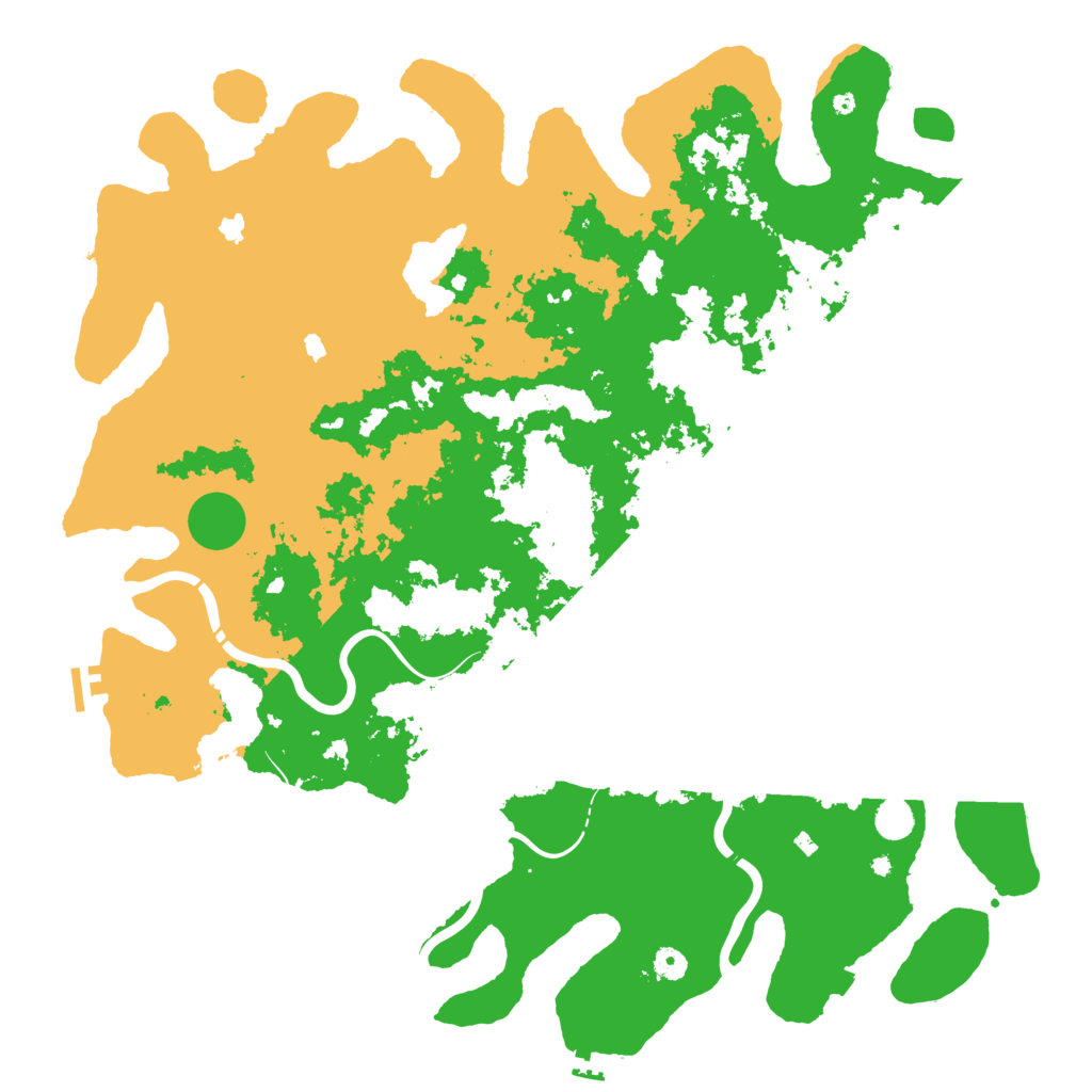 Biome Rust Map: Procedural Map, Size: 5000, Seed: 4671