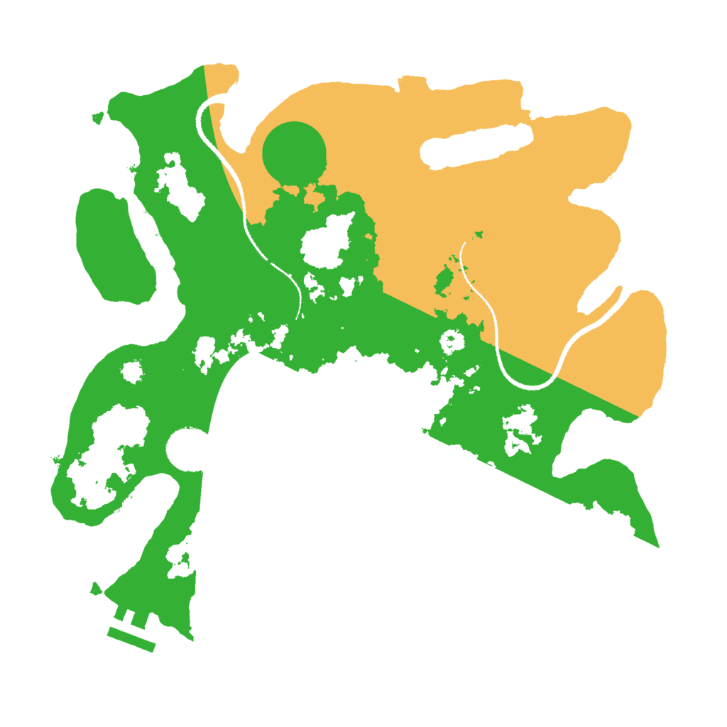 Biome Rust Map: Procedural Map, Size: 3000, Seed: 6447