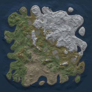 Thumbnail Rust Map: Procedural Map, Size: 4500, Seed: 690422299, 19 Monuments