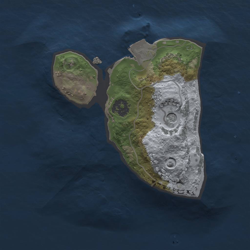 Rust Map: Procedural Map, Size: 1500, Seed: 1778960287, 4 Monuments