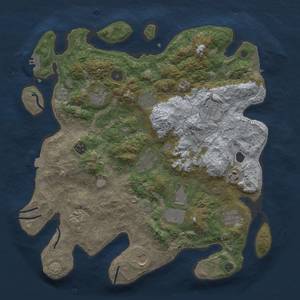 Thumbnail Rust Map: Procedural Map, Size: 3900, Seed: 72293061, 19 Monuments