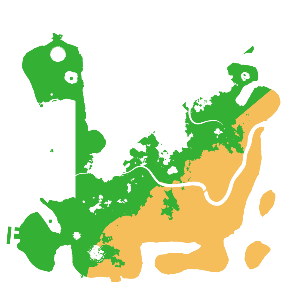 Biome Rust Map: Procedural Map, Size: 3500, Seed: 1539004356