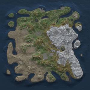 Thumbnail Rust Map: Procedural Map, Size: 3750, Seed: 1235, 18 Monuments