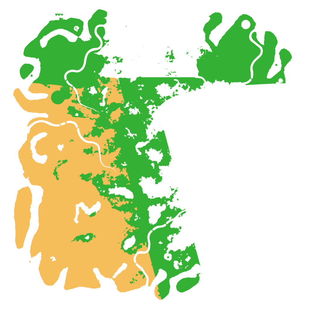 Biome Rust Map: Procedural Map, Size: 6000, Seed: 748943