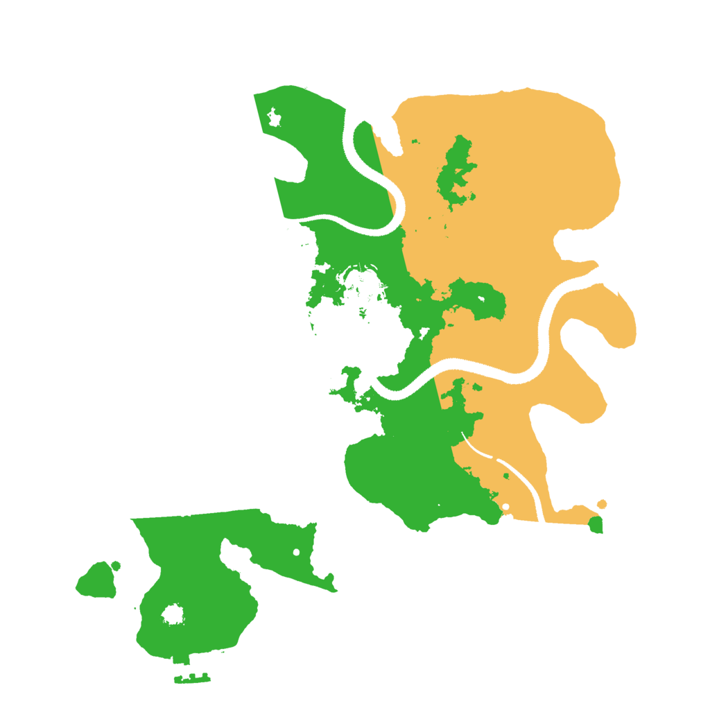 Biome Rust Map: Procedural Map, Size: 3000, Seed: 1181033973