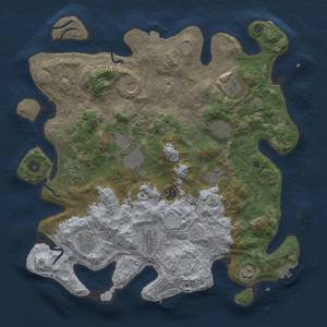 Thumbnail Rust Map: Procedural Map, Size: 4000, Seed: 448150963, 18 Monuments