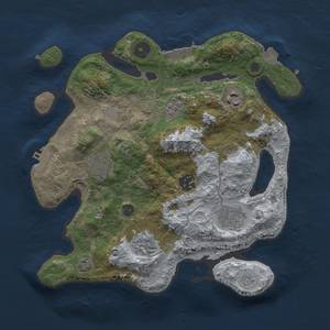 Thumbnail Rust Map: Procedural Map, Size: 3000, Seed: 999666, 14 Monuments