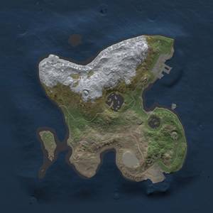Thumbnail Rust Map: Procedural Map, Size: 1800, Seed: 379401790, 5 Monuments