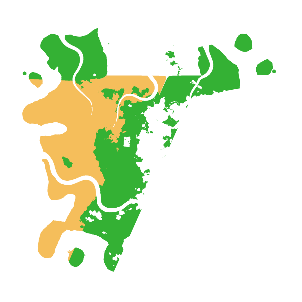 Biome Rust Map: Procedural Map, Size: 3200, Seed: 407427372