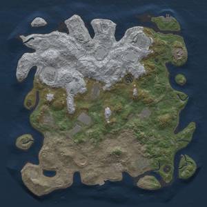 Thumbnail Rust Map: Procedural Map, Size: 4200, Seed: 648410, 18 Monuments