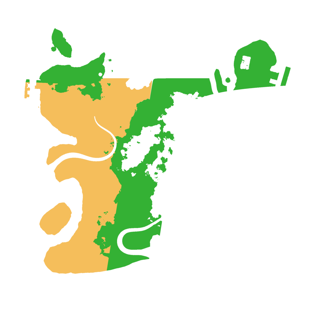 Biome Rust Map: Procedural Map, Size: 2500, Seed: 1564968532