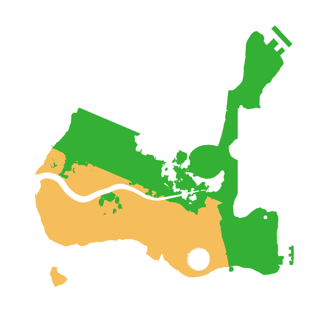 Biome Rust Map: Procedural Map, Size: 2500, Seed: 259487133