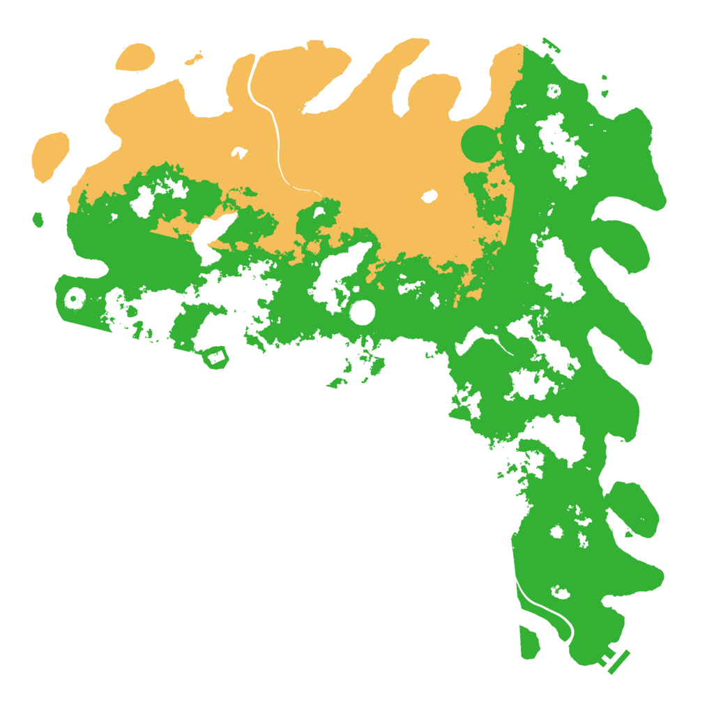 Biome Rust Map: Procedural Map, Size: 5000, Seed: 1443219823