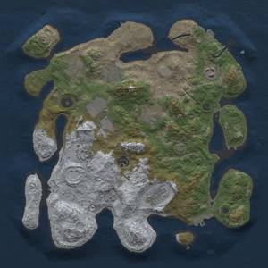 Thumbnail Rust Map: Procedural Map, Size: 3500, Seed: 1558173964, 16 Monuments