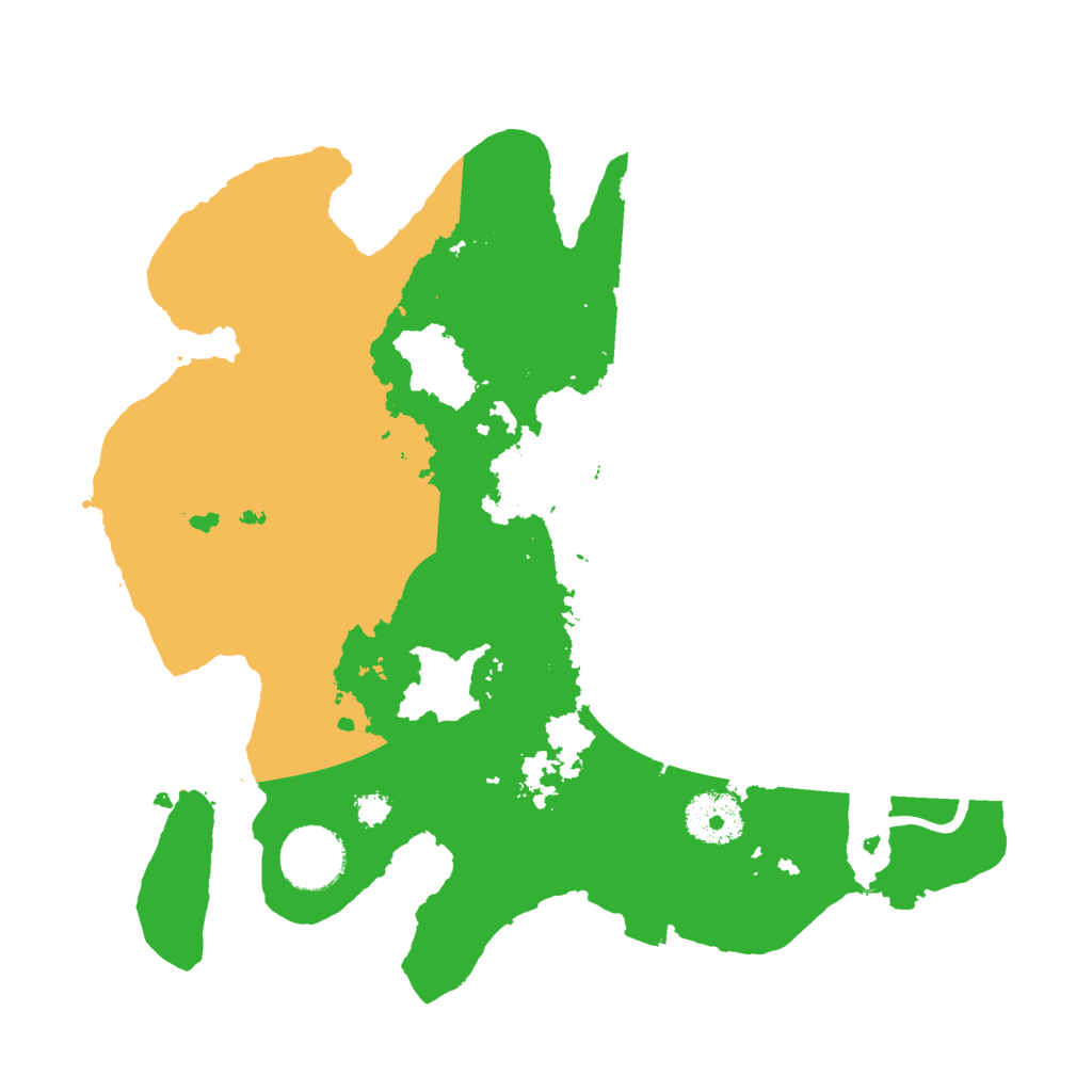 Biome Rust Map: Procedural Map, Size: 3000, Seed: 12253