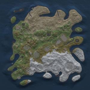 Thumbnail Rust Map: Procedural Map, Size: 3600, Seed: 20406, 16 Monuments