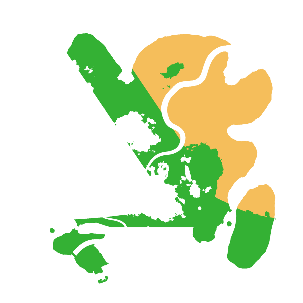 Biome Rust Map: Procedural Map, Size: 2500, Seed: 1825361794