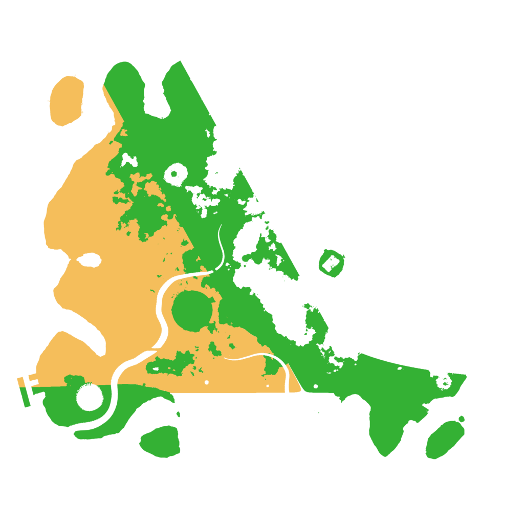 Biome Rust Map: Procedural Map, Size: 3500, Seed: 1041100174