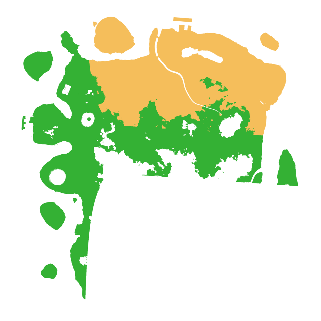 Biome Rust Map: Procedural Map, Size: 3500, Seed: 1069278080